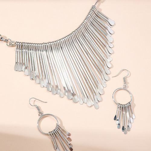 Gold tassel fishtail necklace women's luxury light luxury necklace