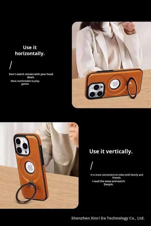 Luxurious Leather Invisible Stand iPhone 16 15 14 13 Series