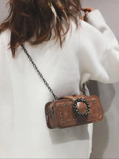 Women's Elegant Chain Strap Crossbody Bag, Fashionable Shoulder Bag for Daily Used, Casual Trendy Versatile High-quality Daily Commuting Bag, Adjustable Crossbody