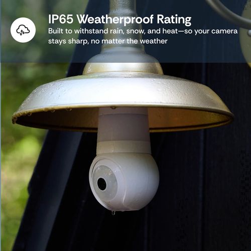 Light Bulb Security Camera 2K WiFi Indoor Outdoor 360 Pan Tilt Color Night Vision Built in LED Spotlight Easy Installation 2026 Upgrade