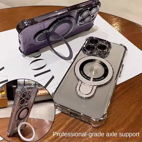 Airbag anti-fall iPhone15-16 series mobile phone case airbag anti-fall with invisible ring bracket