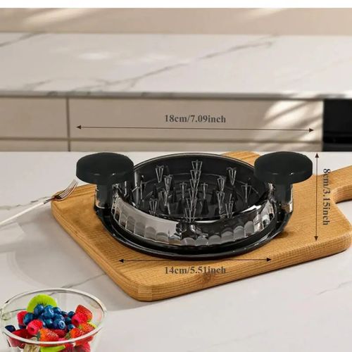 Chicken Shredder, Chicken Breast Shredder Tool, Cooked Meat Shredder With Clear Lid, Ergonomic Design, Auti-slip, Easy To Clean, Chicken Shredder Tool Twist, Chicken Grinder, Multifunctional Kitchen Tool