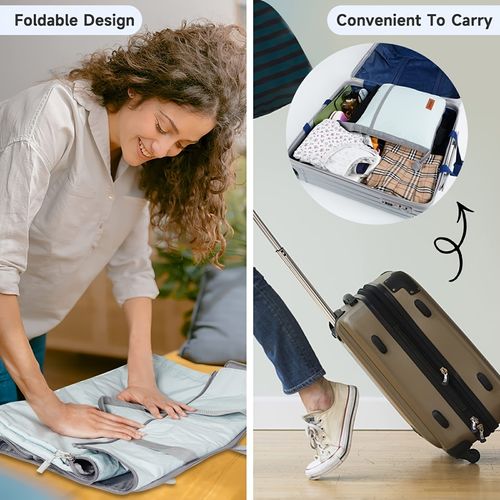 Foldable Hanging Travel Garment Bag 2 in 1 Multifunctional Duffel with Shoe Compartment Overnight Weekend Trip Suit Carrier Gym Bag Christmas Gift