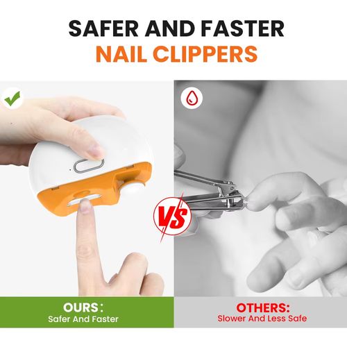 New 3-speed Adjustable Electric Nail Clipper Automatic Nail Clipper Usb Rechargeable Safe Automatic Baby Electric Nail Trimmer