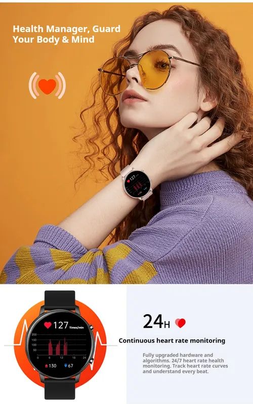 ⌚Smart Watch Bluetooth Calling Heart Rate and Blood Pressure Monitoring⌚
