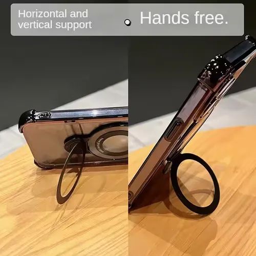 Airbag anti-fall iPhone15-16 series mobile phone case airbag anti-fall with invisible ring bracket