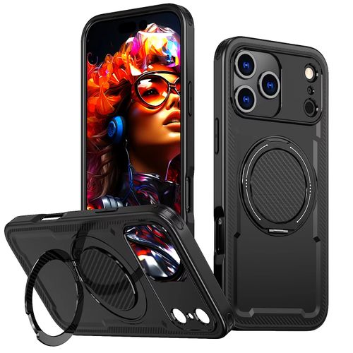🔥 Check Out the New iPhone17 Magnetic Shockproof Case! 💥 360° Rotating Stand 🎉
