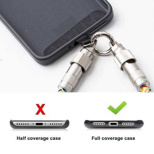 Mobile phone lanyard data cable dual typec charging cable suitable for Apple iPhone  Android fast charging