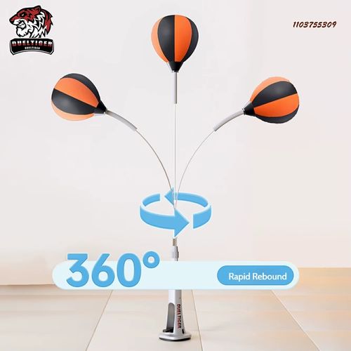 Inflatable Boxing Reflex Bag for Reaction & Aiming & Agility Training Home Fitness Equipment One-click Installation Punching Bag