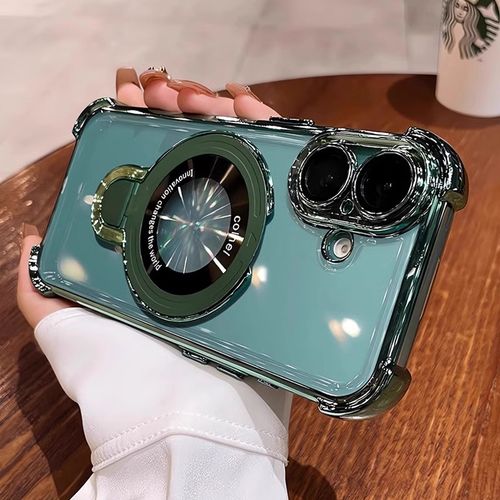 Airbag anti-fall iPhone15-16 series mobile phone case airbag anti-fall with invisible ring bracket