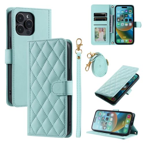 3 Card Leather Crossbody Wallet Case For iPhone16