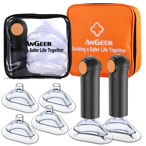 AnGeer Portable Heimlich & Anti-Choking Rescue Kit – Family Safety Device(Orange)