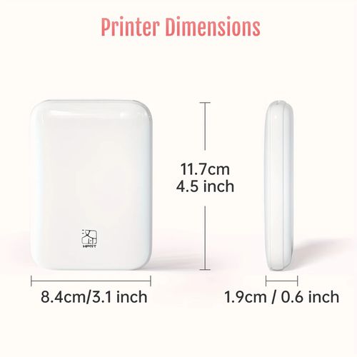 Wireless Portable Photo Printer Mini Color Printer for iOS Android ZINK Printing Pocket Mobile Printing