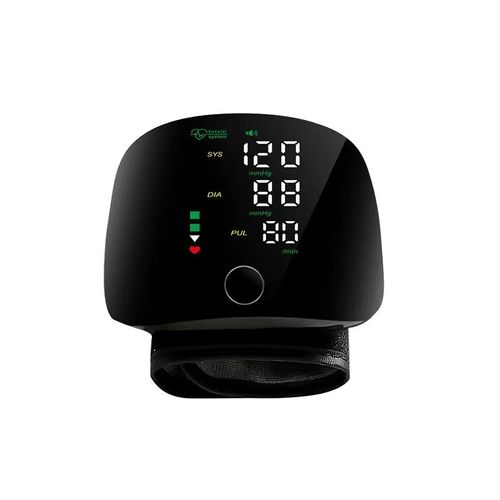 Digital Wrist Sphygmomanometer - Automatic Intelligent Blood Pressure Monitor with Heart Rate Tracking, Portable Design