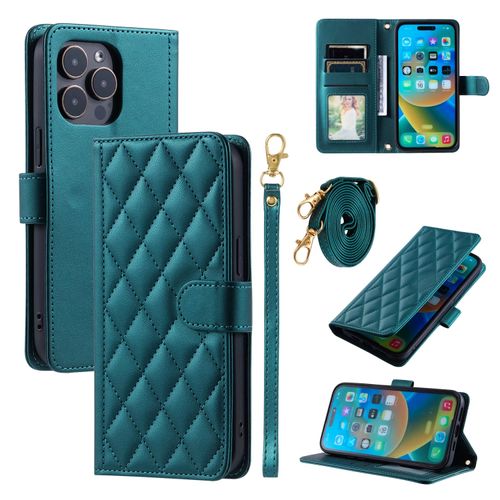 3 Card Leather Crossbody Wallet Case For iPhone16