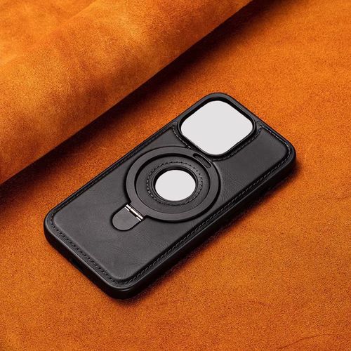 Luxurious Leather Invisible Stand iPhone 12 - 16 Series: Premium Protection & Stylish Design