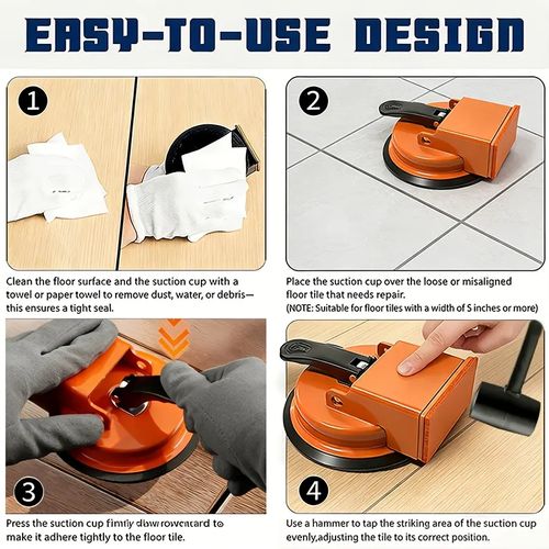 Floor Gap Repair Tool, 2026 Upgraded Heavy Duty Floor Gap Fixing Enhanced Suction Cup Tool, Adjustable Suction Cup Gripper Locator & Countertop Leveling Tool, Suitable for Vinyl Flooring, Wood Flooring and Laminate Flooring