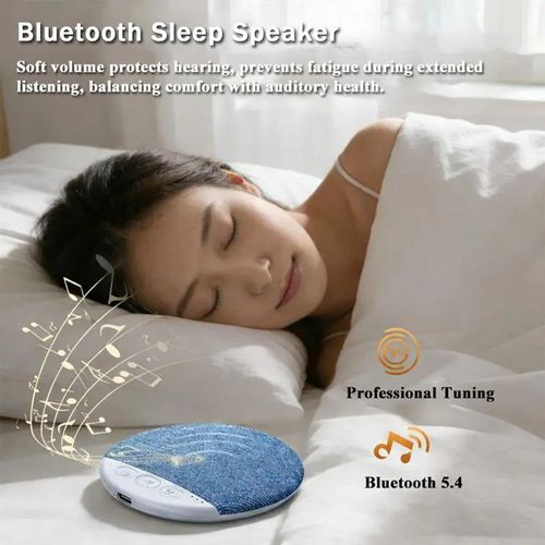 Side Sleeper's Dream: Ditch Painful Earbuds for Our Ultra-Thin Pillow Speaker with Built-In Sleep Sounds. Audio