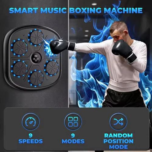 Smart Music Boxing Machine – Interactive Reflex Trainer with Bluetooth, Wall-Mounted Home Fitness System for All Ages
