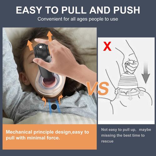 AnGeer Portable Heimlich & Anti-Choking Rescue Kit – Family Safety Device(Orange)