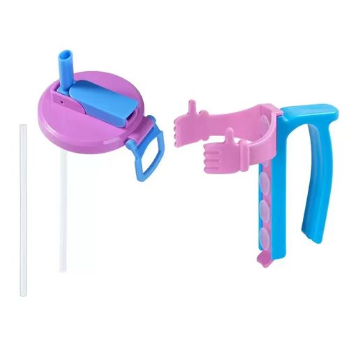 New Product Soda Can Lids and Holders with Spill-proof Lid, Straw, and Can Holder