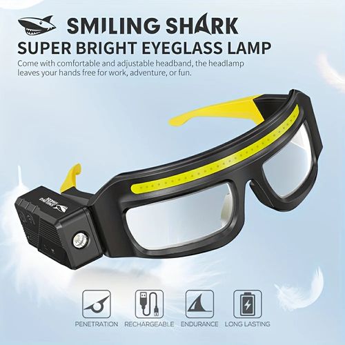 Lee Afro Boutique Hands-Free LED Glasses Headlamp with Gesture Sensor