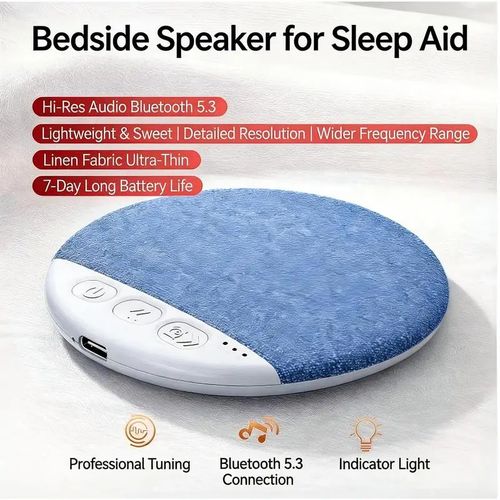Side Sleeper's Dream: Ditch Painful Earbuds for Our Ultra-Thin Pillow Speaker with Built-In Sleep Sounds. Audio