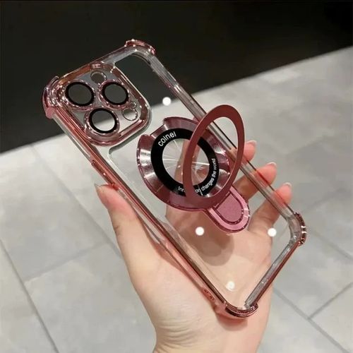 Airbag anti-fall iPhone15-16 series mobile phone case airbag anti-fall with invisible ring bracket