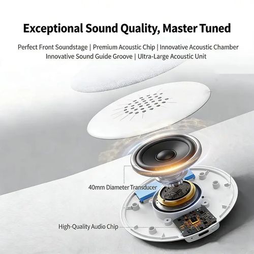 Side Sleeper's Dream: Ditch Painful Earbuds for Our Ultra-Thin Pillow Speaker with Built-In Sleep Sounds. Audio