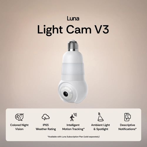 Light Bulb Security Camera 2K WiFi Indoor Outdoor 360 Pan Tilt Color Night Vision Built in LED Spotlight Easy Installation 2026 Upgrade