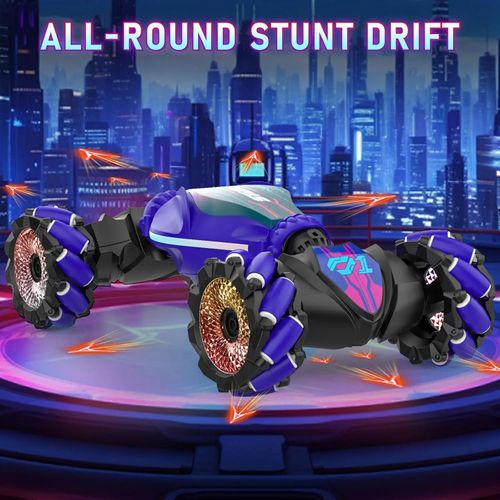 Remote Control Stunt Car, 4WD Gesture Sensor Deformation Car, Off-road Climbing & RC Drift Toy with Lights, Perfect Birthday & Holiday Gift