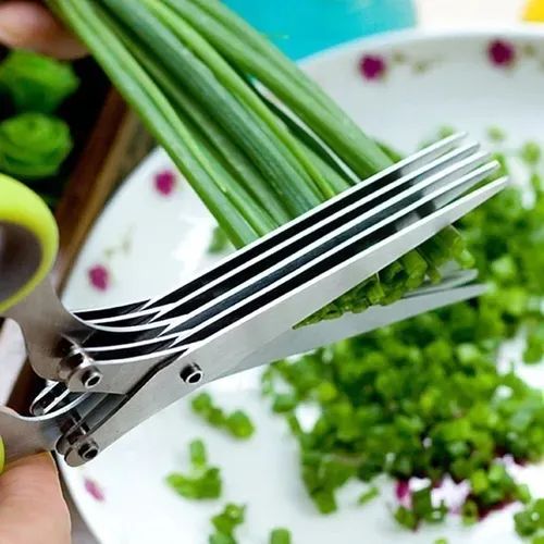 5-blade kitchen salad scissors
