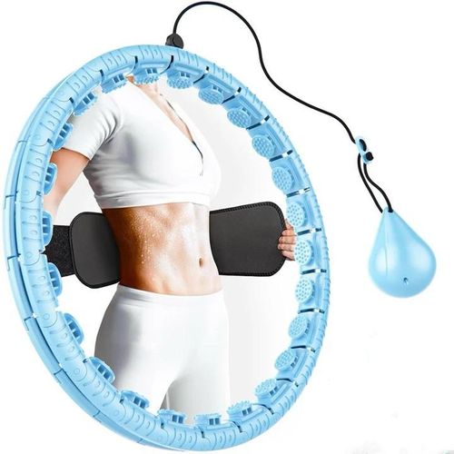 Weighted Fitness Hula Hoop with Waist Trimmer – Adjustable & Durable