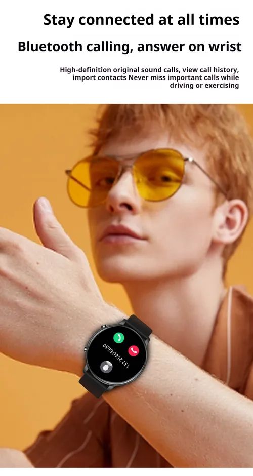 ⌚Smart Watch Bluetooth Calling Heart Rate and Blood Pressure Monitoring⌚