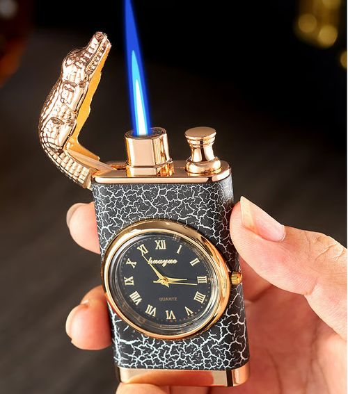 ⌚✨ Vintage Watch Bezel | Windproof Jet Flame Lighter 🔥🚬