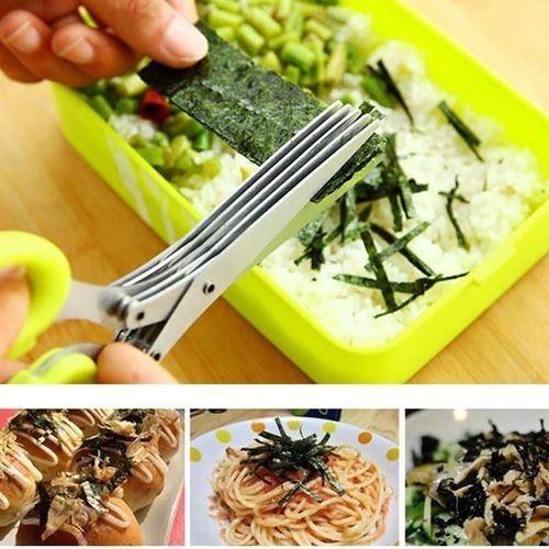 5-blade kitchen salad scissors