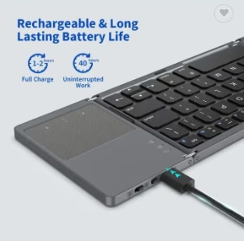 Mini Wireless Foldable bt portable folding Keyboard