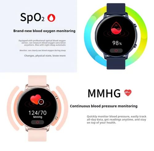 ⌚Smart Watch Bluetooth Calling Heart Rate and Blood Pressure Monitoring⌚