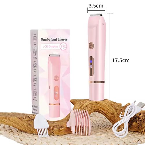 2-in-1 Lady Electric Shaver Waterproof Electric Razor Hair Removal Machine
