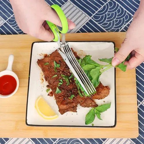 5-blade kitchen salad scissors