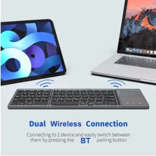 Mini Wireless Foldable bt portable folding Keyboard