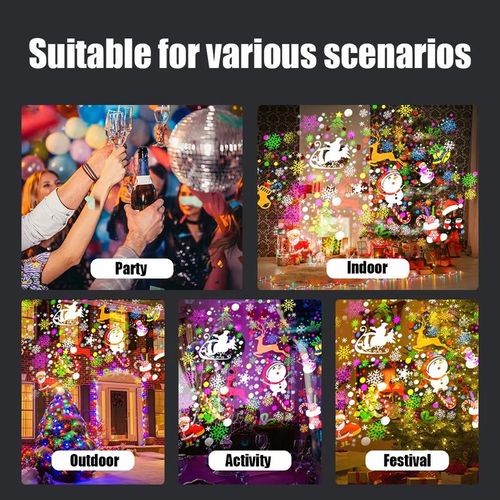 Christmas Projection Lamp 16 Pattern USB Powered Holiday Projector for Home and Car Ghana Doorstep Delivery  Cash on Delivery