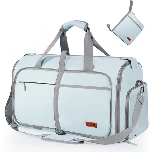 Foldable Hanging Travel Garment Bag 2 in 1 Multifunctional Duffel with Shoe Compartment Overnight Weekend Trip Suit Carrier Gym Bag Christmas Gift