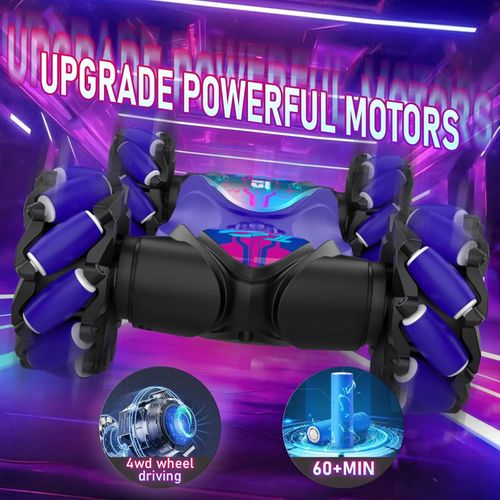 Remote Control Stunt Car, 4WD Gesture Sensor Deformation Car, Off-road Climbing & RC Drift Toy with Lights, Perfect Birthday & Holiday Gift