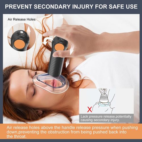 AnGeer Portable Heimlich & Anti-Choking Rescue Kit – Family Safety Device(Orange)