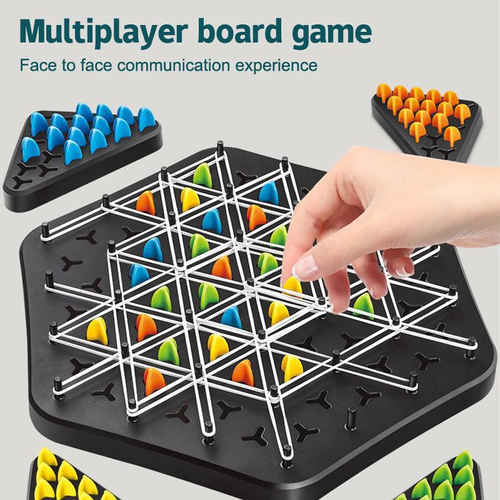 Triangle shape rubber game!! 2-4 player game (NEWLY LAUNCHED) - Boost Cognitive Skills & Fun for Kids and adults