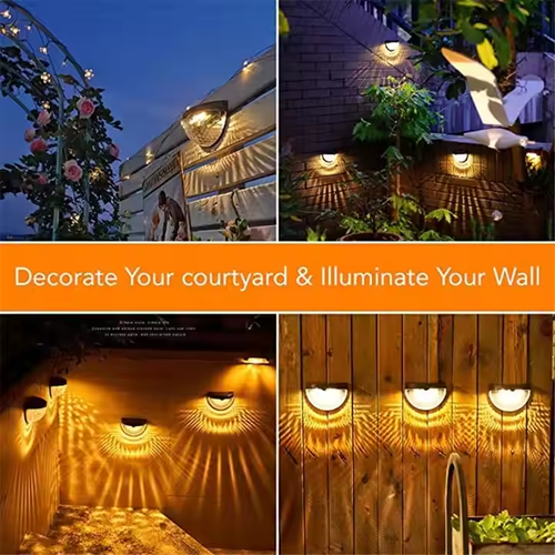 Waterproof Bright Garden Lamps Fence Landscape Solar Outdoor Wall Light For Corridor