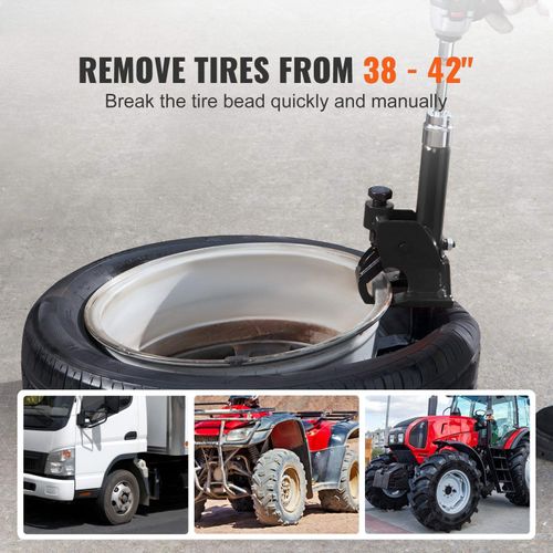 Manual Tire Bead Breaker Adjustable Hammer Tire Changer for ATV Tire Operation Tool Car Repair