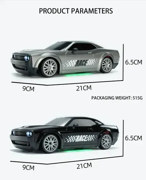 Remote Control Drift Car, 2.4G Wireless Control ,Boy's Toy Four-Wheel Drive Racing Car, RC High-Speed Stunt Vehicle