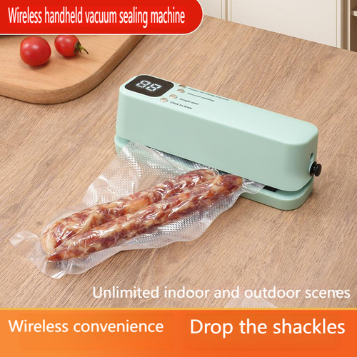 Mini Wireless Vacuum Sealer USB Rechargeable Handheld Food Sealing Machine Compact Cordless Sealer for Food Storage Inflatables